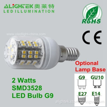 2w G9/e14/e27/gu10 3528 Smd Led Cron Lamp Light 